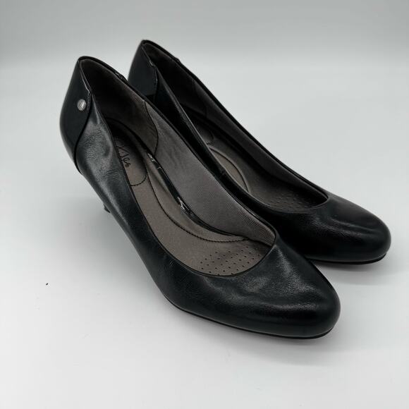 Life Stride Flex Soft System Lively Black Athena Pumps 10 Womens Heels‎ - Picture 1 of 11